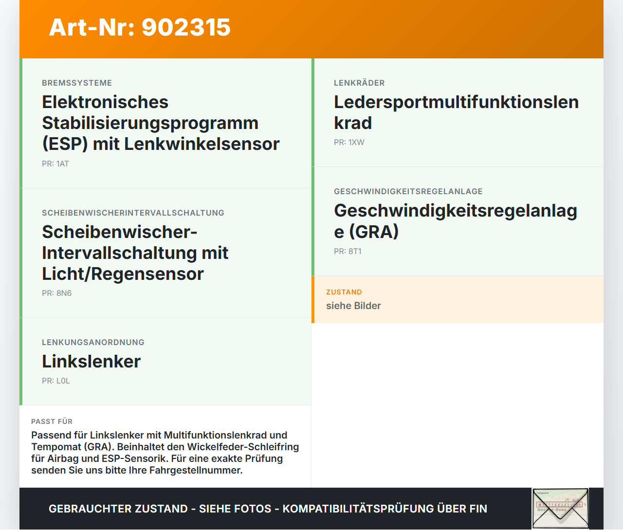 Audi A4 8K B8 11-15 Airbag Schleifring Wickelfeder Audi A4 8K B8 11-15 30.10.2015 8K0953568M 8K0953568Q 10091012-06... Vorschau 3