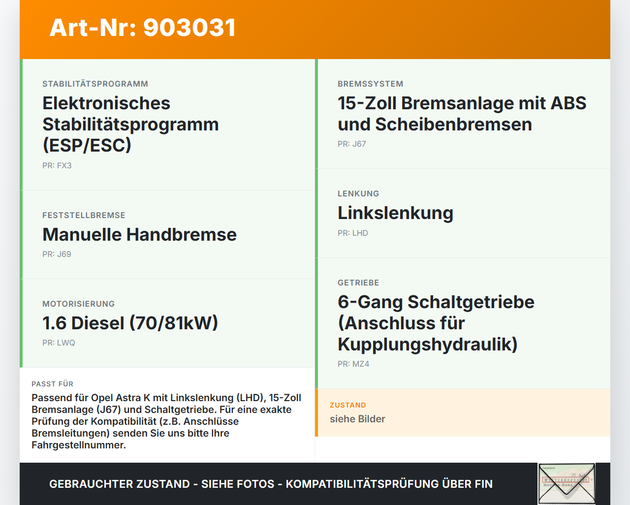 Opel Astra K 15-21 Hauptbremszylinder Bremszylinder Opel Astra K 15-21 19.02.2016 gebraucht Vorschau 3