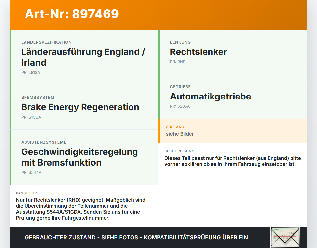 BMW E90 3er 325d 06-09 3,0d 145KW RHD Bremskraftverstärker BMW E90 3er 325d 06-09 29.04.2008 6779721 34336779721... Vorschau 3