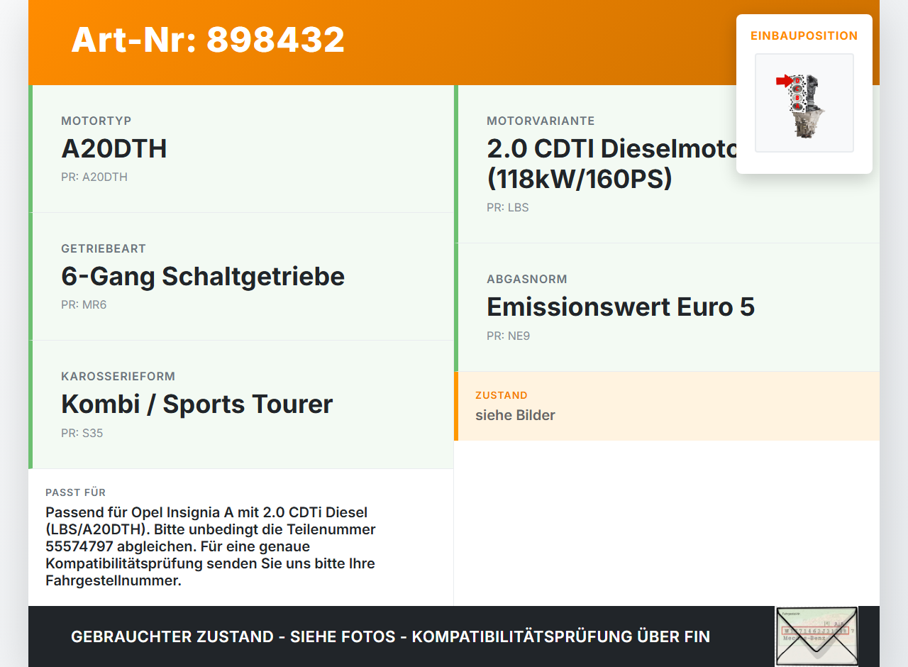 Opel Insignia A G09 08-13 CDTi 2,0 118KW LBS A20DTH Kolben mit Pleuel Pos D Opel Insignia A G09 08-13 15.12.2010... Vorschau 3
