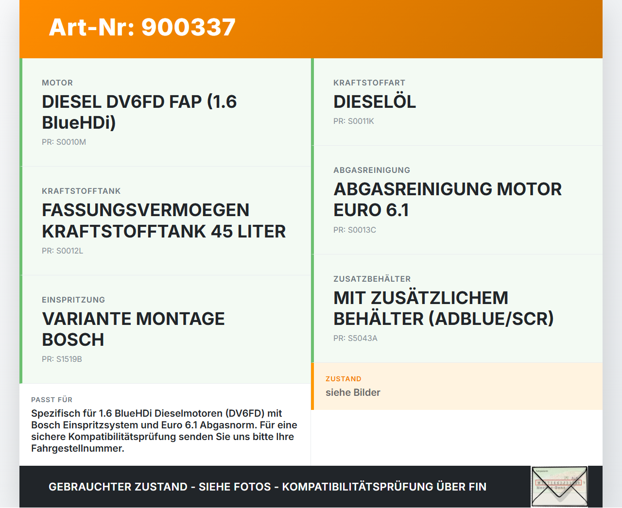 Citroen C4 Cactus 14-18 HDI 90 1,6 68KW Leitung Kraftstoffleitung Kraftstoffschlauch Citroen C4 Cactus 14-18... Vorschau 3