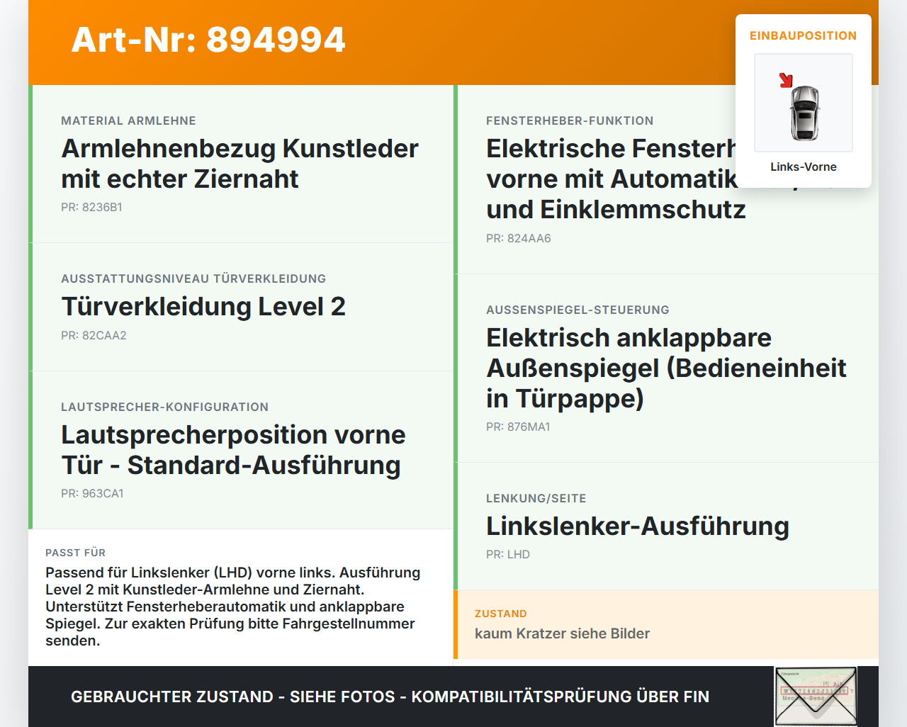 Hyundai Tucson IV NX4 20-24 Türverkleidung Türpappe Links Vorne Hyundai Tucson IV NX4 20-24 17.12.2020 gebraucht Vorschau 3