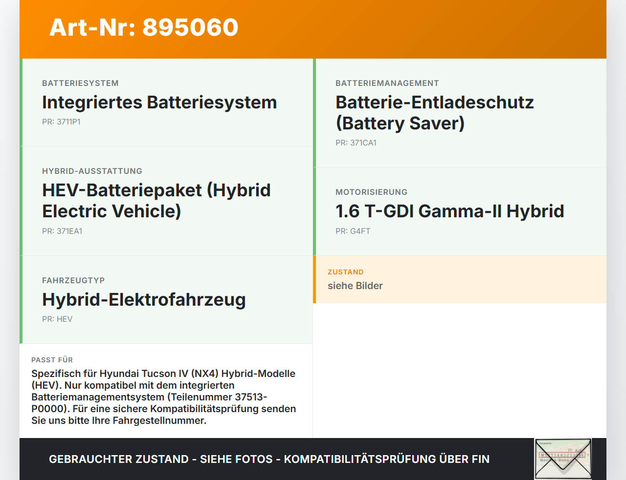Hyundai Tucson IV NX4 20-24 Steuergerät ECU Modul NX4 Batterie Management Hyundai Tucson IV NX4 20-24 17.12.2020... Vorschau 3