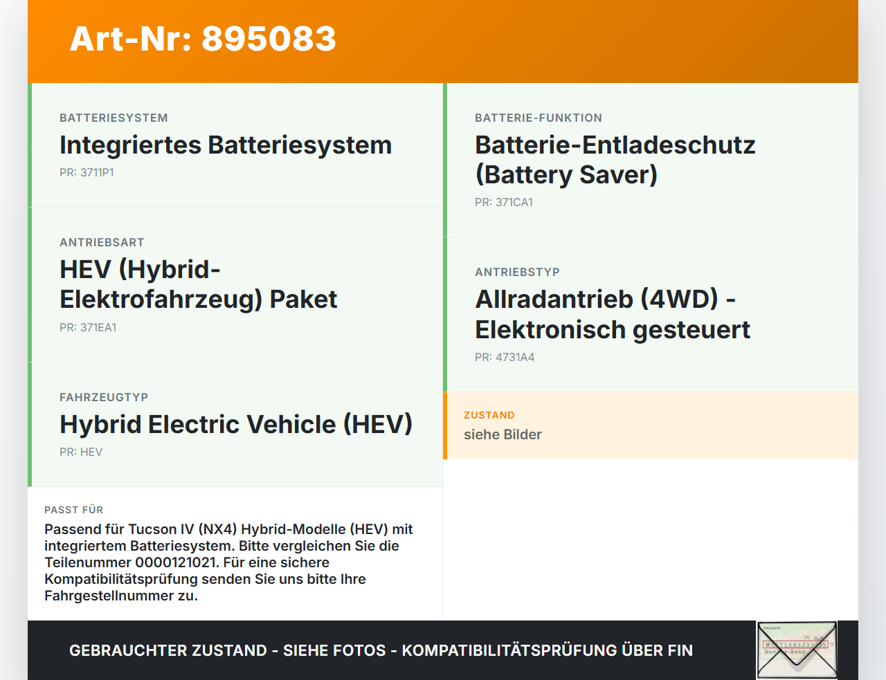 Hyundai Tucson IV NX4 20-24 Steuergerät ECU Modul Batteriesteuergerät Batterieüberwachung Hyundai Tucson IV NX4... Vorschau 3