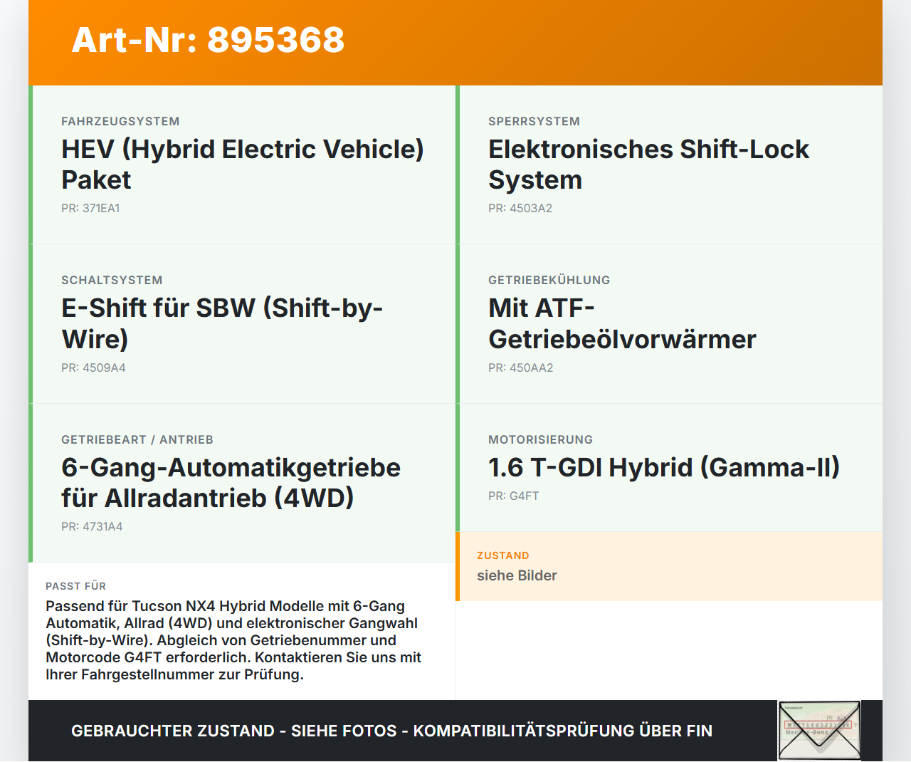 Hyundai Tucson IV NX4 20-24 Hybrid 1,6 132KW G4FT Ventile Ventilblock Schieberkasten für Automatikgetriebe Hyundai... Vorschau 3
