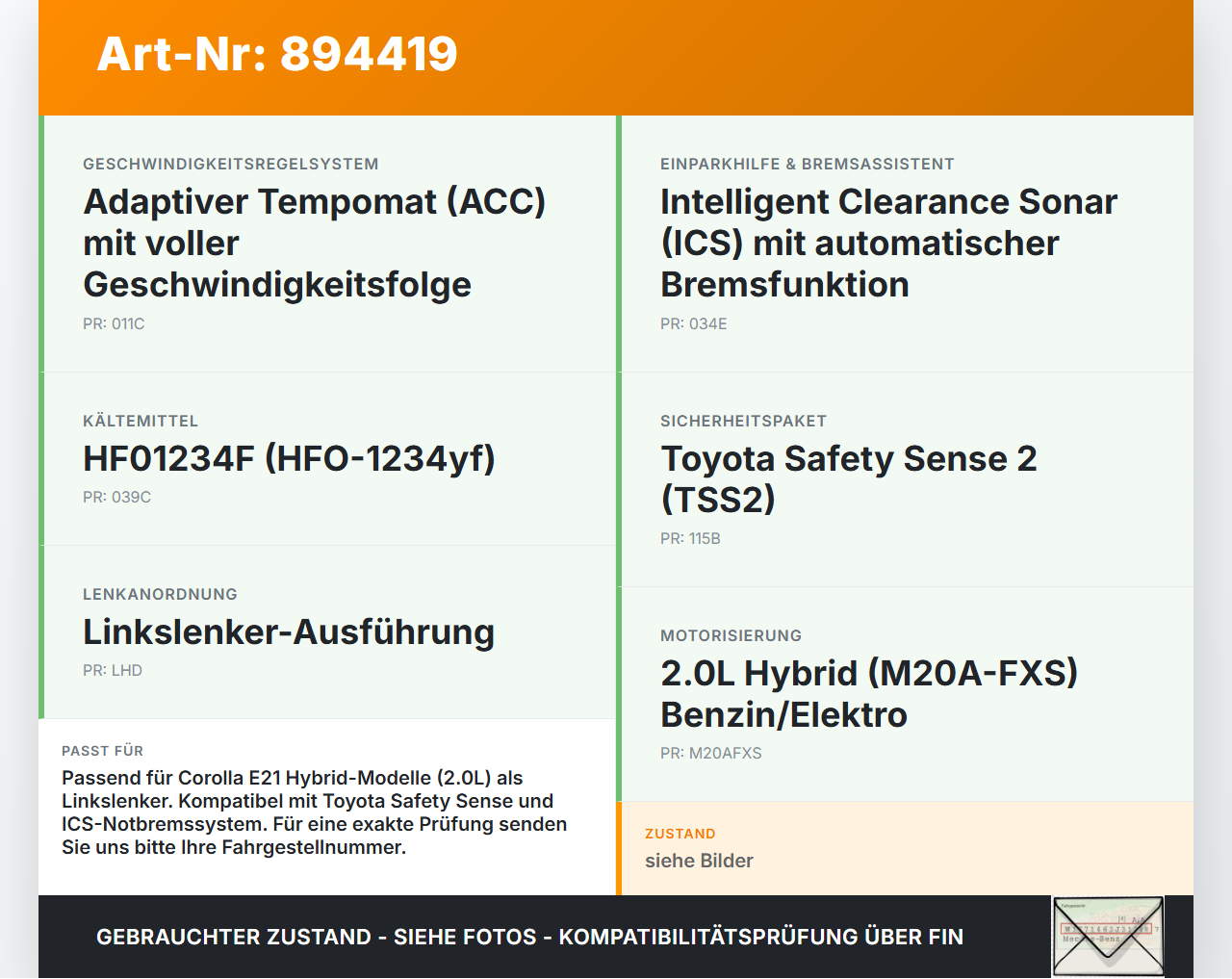 Toyota Corolla E21 18-23 Hauptbremszylinder Bremszylinder ABS Pumpe Toyota Corolla E21 18-23 01.09.2019 4705012A10... Vorschau 3