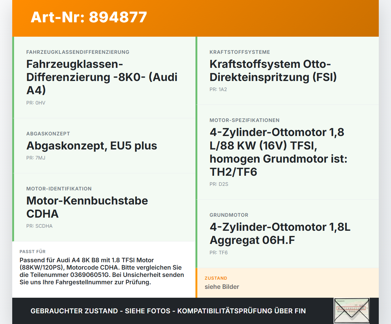 Audi A4 8K B8 11-15 TFSI 1,8 88KW Luftdruck MAP Sensor Audi A4 8K B8 11-15 14.03.2014 036906051G 0261230081 gebraucht Vorschau 3