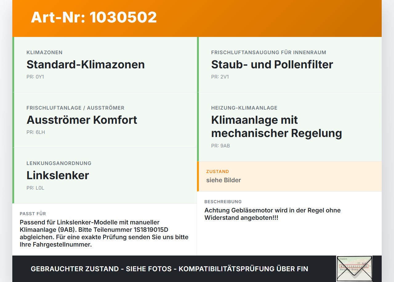 Seat Mii KF1 11-16 Gebläsemotor Lüftermotor Heizungsgebläse Seat Mii KF1 11-16 30.03.2016 1S1819015D 0130115563... Vorschau 3