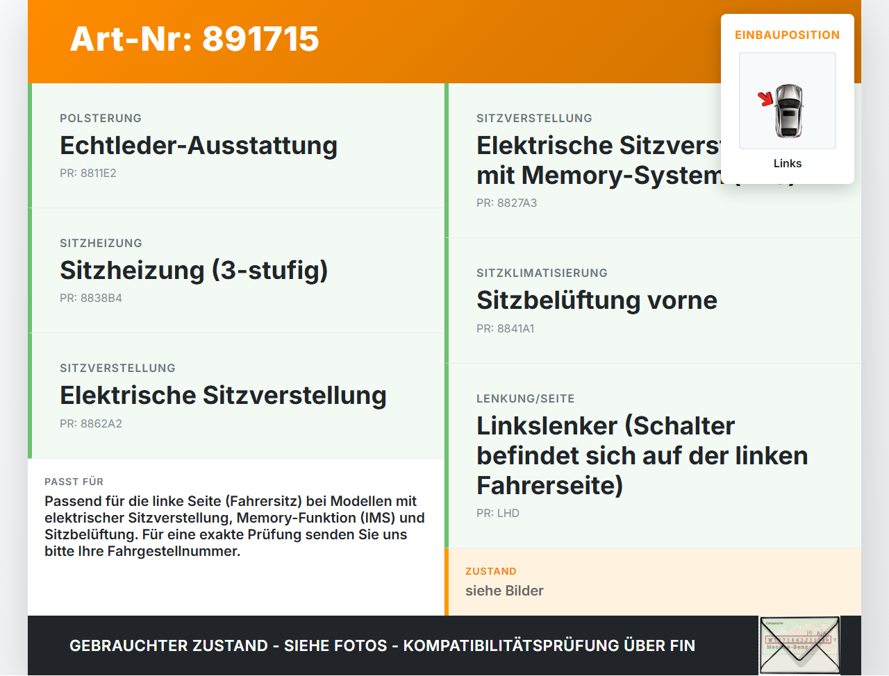 Hyundai Tucson IV NX4 20-23 Schalter Links für Sitzverstellung Hyundai Tucson IV NX4 20-23 31.08.2021 88070L1510NNB... Vorschau 3