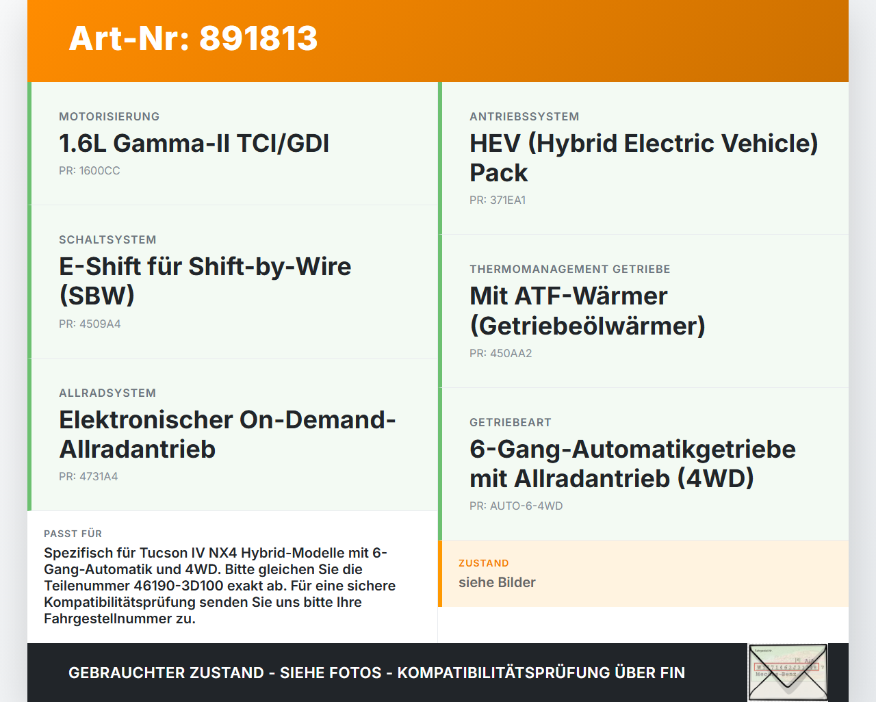 Hyundai Tucson IV NX4 20-23 Steuergerät ECU Modul für Ölpumpen Getriebeöl Controlle Hyundai Tucson IV NX4 20-23... Vorschau 3