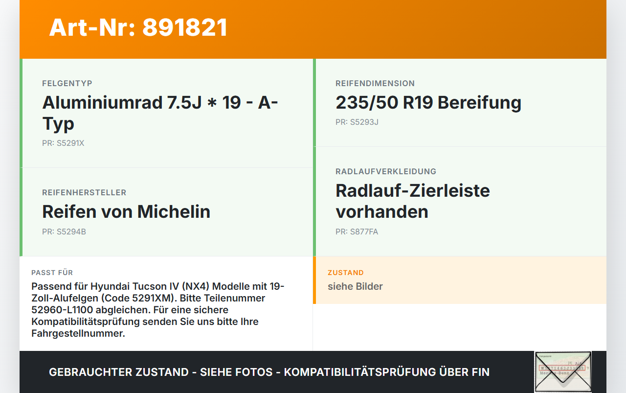 Hyundai Tucson IV NX4 20-23 Radnabenabdeckung Rad Nabenabdeckung Nabenblende Hyundai Tucson IV NX4 20-23 31.08.2021... Vorschau 3