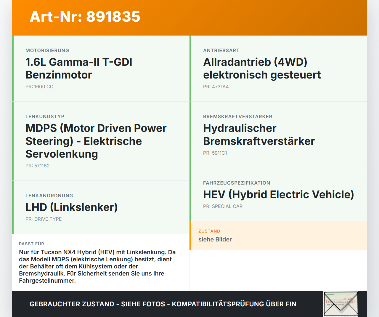 Hyundai Tucson IV NX4 20-23 Hybrid Hyb 1,6 132KW Ausgleichsbehälter für Servo Servobehälter Hyundai Tucson IV NX4... Vorschau 3