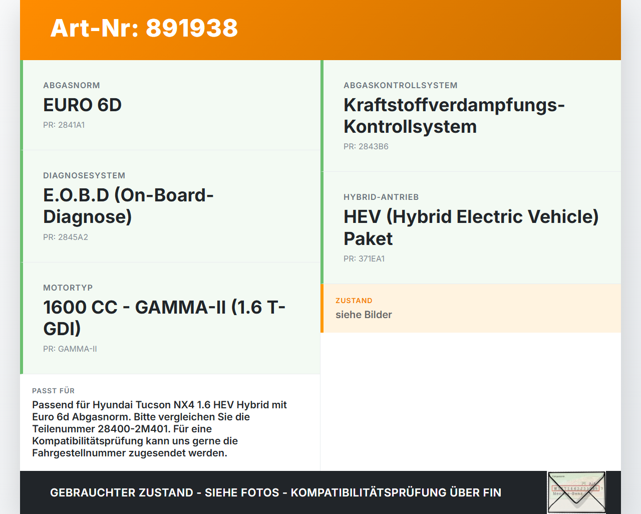 Hyundai Tucson IV NX4 20-23 Hybrid Hyb 1,6 132KW Abgaskühlung für AGR Hyundai Tucson IV NX4 20-23 31.08.2021... Vorschau 3