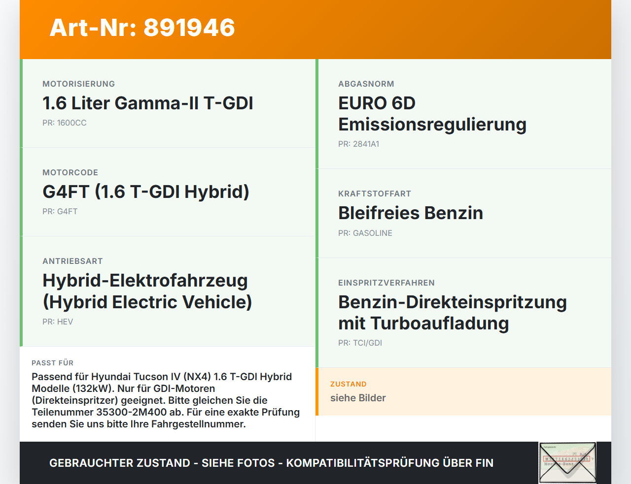 Hyundai Tucson IV NX4 20-23 Hybrid Hyb 1,6 132KW Einspritzleiste Düsenstock für Einspritzanlage Hyundai Tucson IV... Vorschau 3