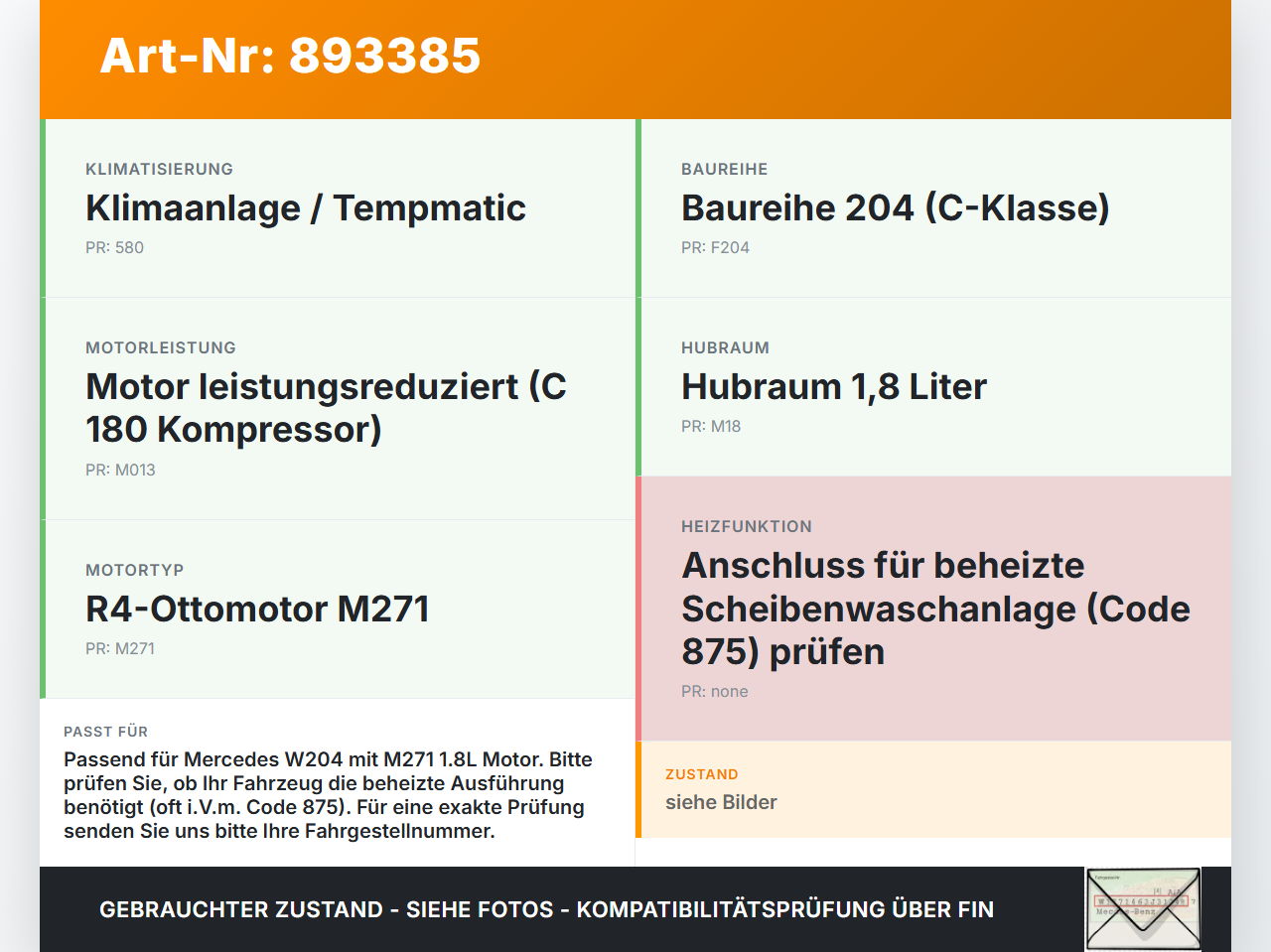 Mercedes W204 07-11 1,8 115KW Ausgleichsbehälter f. Kühlmittel beheizt Mercedes W204 07-11 26.10.2007 A2046000049... Vorschau 3