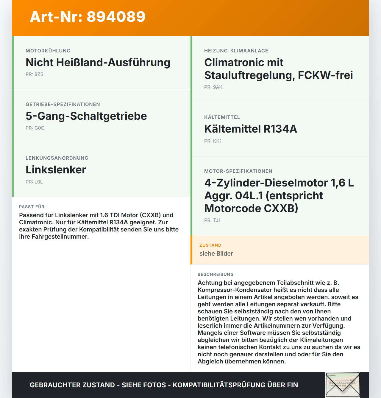 Skoda Octavia III 5E 12-17 1,6 81KW Klimaschlauch Klimaleitung Skoda Octavia III 5E 12-17 15.01.2016 5Q0820743G... Vorschau 3