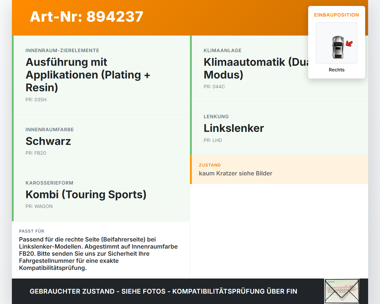 Toyota Corolla E21 18-23 Luftdusche Luftdüse Rechts Toyota Corolla E21 18-23 01.09.2019 55660-02510 gebraucht Vorschau 3