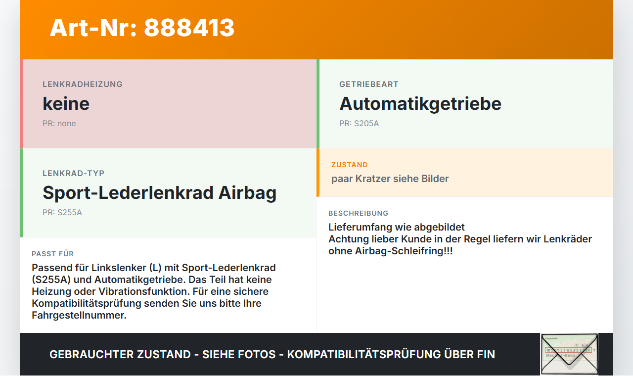 BMW F11 530dx 10-14 Lenkrad Airbaglenkrad BMW F11 530dx 10-14 09.06.2011 2253647 32302253647 SLDV0067001L... Vorschau 3