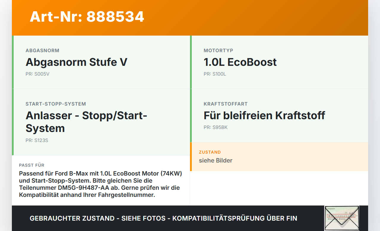 Ford B-Max JK 12-17 1,0 74KW Einspritzleiste Düsenstock für Einspritzanlage Ford B-Max JK 12-17 11.02.2014... Vorschau 3