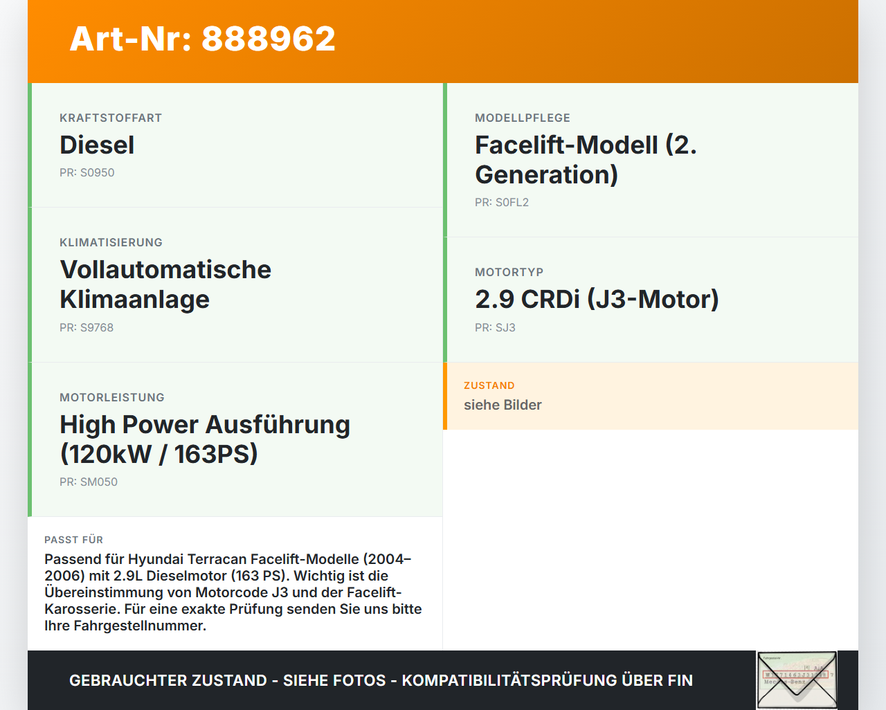 Hyundai Terracan 04-06 2,9 120KW Ausgleichsbehälter für Kühlmittel Hyundai Terracan 04-06 30.03.2006 25430H1900... Vorschau 3