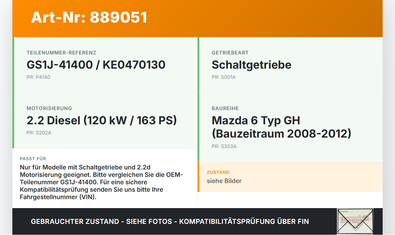 Mazda 6 GH 08-12 2,2d 120KW Kupplungszylinder Geber Geberzylinder Mazda 6 GH 08-12 31.05.2010 GS1J-41400 KE0470130... Vorschau 3