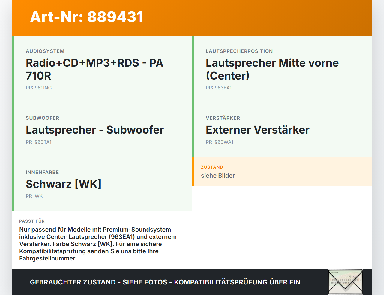 Kia Soul I AM 08-11 Lautsprecher Mitte Center Kia Soul I AM 08-11 16.01.2009 963602K000 96360-2K000 gebraucht Vorschau 3