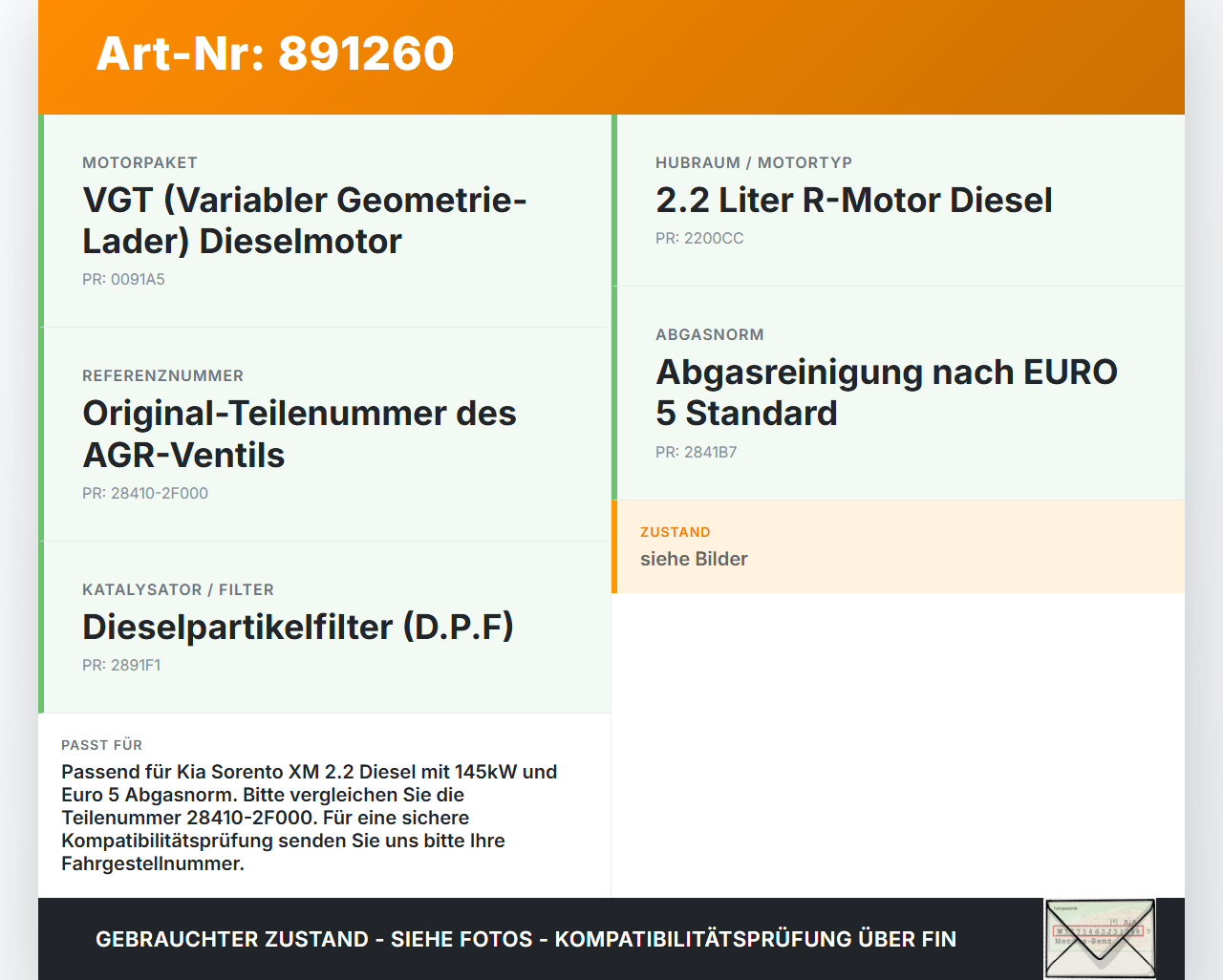 Kia Sorento XM 09-12 2,2 145KW Abgasregelventil Abgasrückführventil AGR EGR Kia Sorento XM 09-12 20.04.2011... Vorschau 3