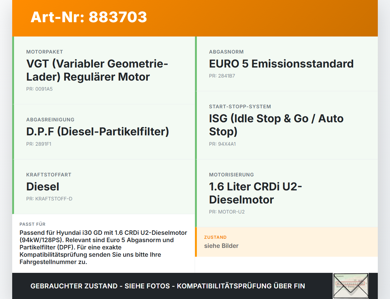 Hyundai I30 GD 11-15 CRDi 1,6 94KW Rücklauf Leitung Kraftstoffleitung Rücklaufleitung Hyundai I30 GD 11-15... Vorschau 3