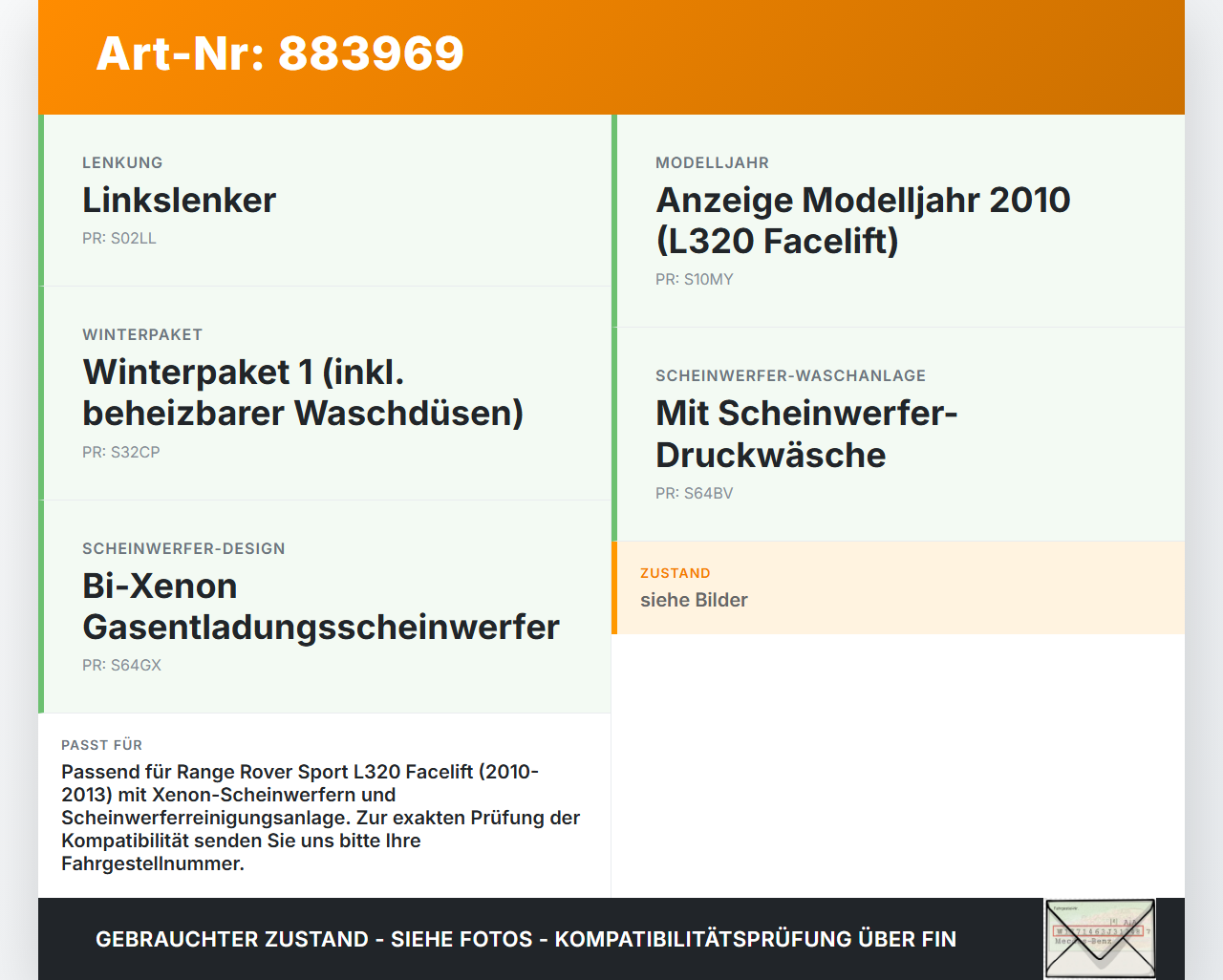 Range Rover Sport LS 10-13 TdV6 3,0 180KW Xenon Waschwasserbehälter Wasserbehälter Range Rover Sport LS 10-13... Vorschau 3