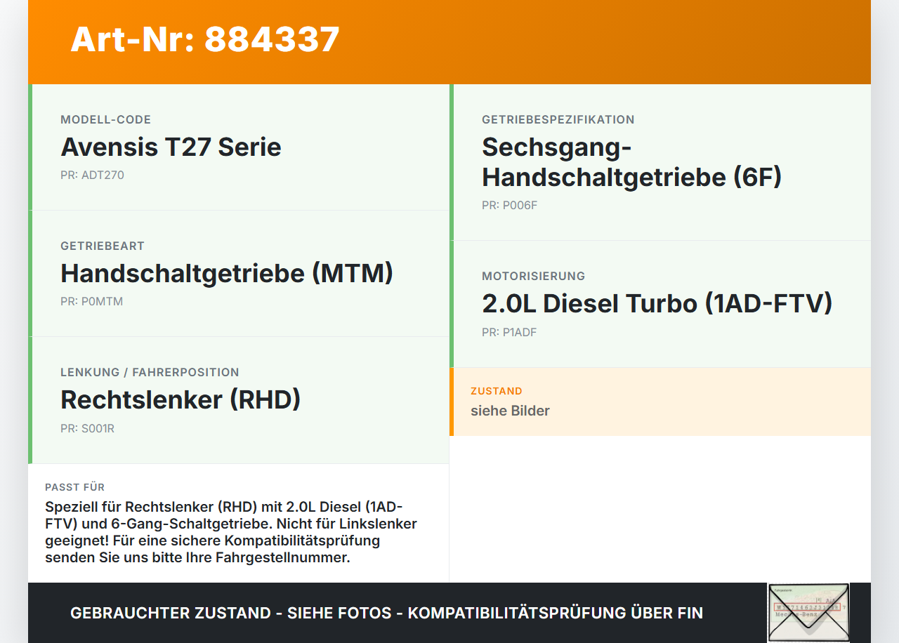Toyota Avensis T27 08-11 2,0 93KW Kupplungszylinder Geber Geberzylinder Toyota Avensis T27 08-11 24.04.2009... Vorschau 3