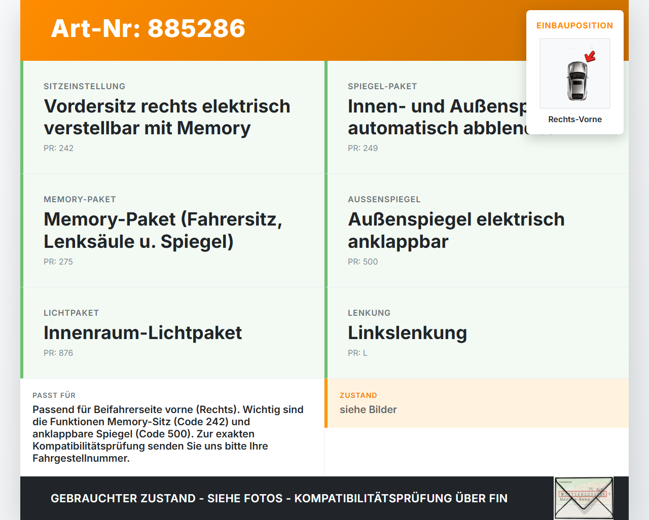Mercedes GLK X204 320 09-12 Steuergerät ECU Modul Türsteuergerät Rechts Vorne Mercedes GLK X204 320 09-12... Vorschau 3