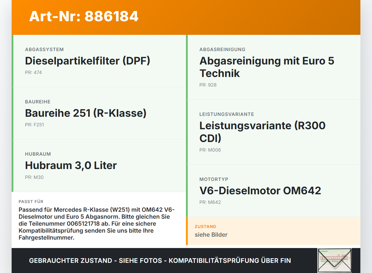 Mercedes W251 R300 10-13 CDI 3,0 140KW Lambdasonde Mercedes W251 R300 10-13 24.06.2011 A0065421718 0065121718... Vorschau 3