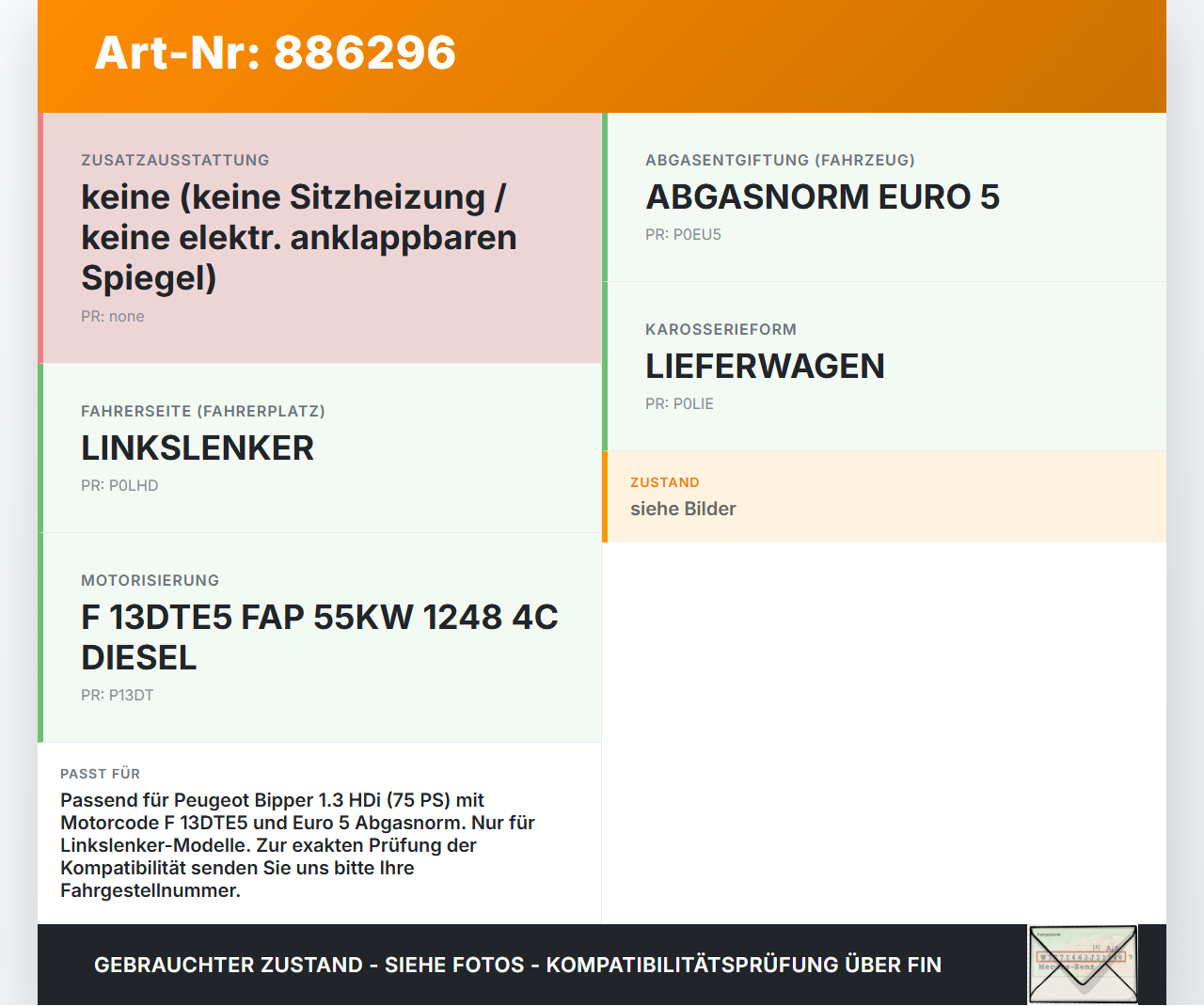 Peugeot Bipper 08-14 HDi 75 1,3 55KW Ausgleichsbehälter für Kühlmittel Peugeot Bipper 08-14 27.10.2011 gebraucht Vorschau 3