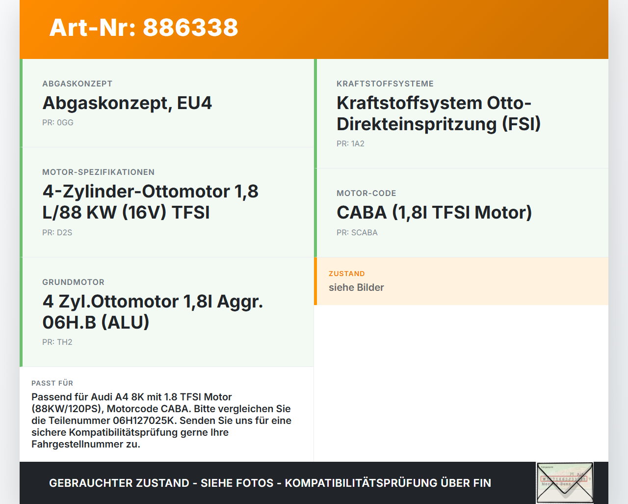 Audi A4 8K B8 07-11 TFSI 1,8 88KW Kraftstoffpumpe Hochdruckpumpe Einspritzpumpe Benzinpumpe Audi A4 8K B8 07-11... Vorschau 3