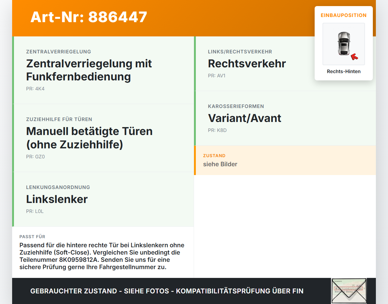 Audi A6 4G C7 Allroad 12-14 Kombi Fensterhebermotor Rechts Hinten Audi A6 4G C7 Allroad 12-14 18.09.2014 919813-201... Vorschau 3