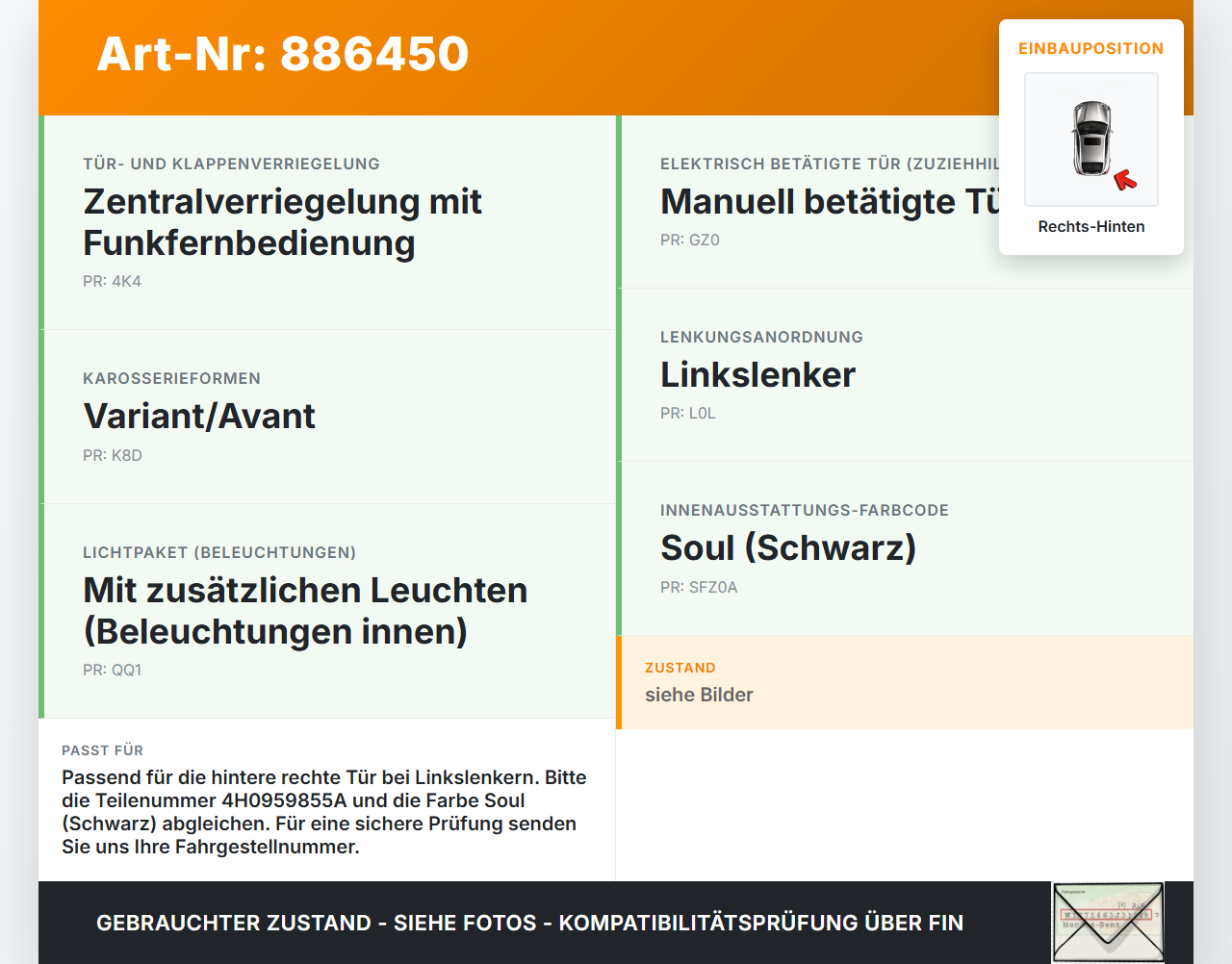 Audi A6 4G C7 Allroad 12-14 Kombi Fensterheberschalter Schalter Rechts Hinten Audi A6 4G C7 Allroad 12-14... Vorschau 3