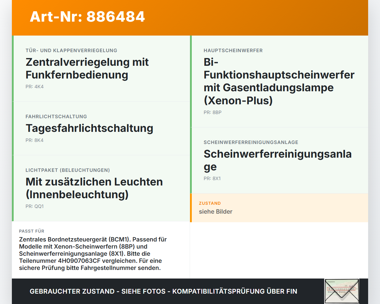 Audi A6 4G C7 Allroad 12-14 Steuergerät SG BCM1 2.0 Audi A6 4G C7 Allroad 12-14 18.09.2014 4H0907063CG 4H0907063CF... Vorschau 3