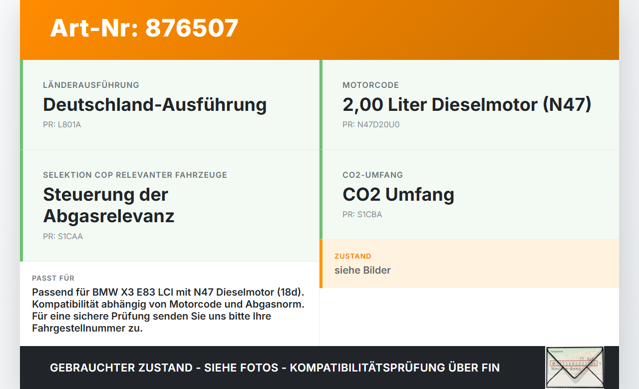 BMW X3 E83 18d LCI 08-11 2,0d 105KW N47 N47D20C Abgasrückführventil EGR AGR Ventil BMW X3 E83 18d LCI 08-11... Vorschau 3