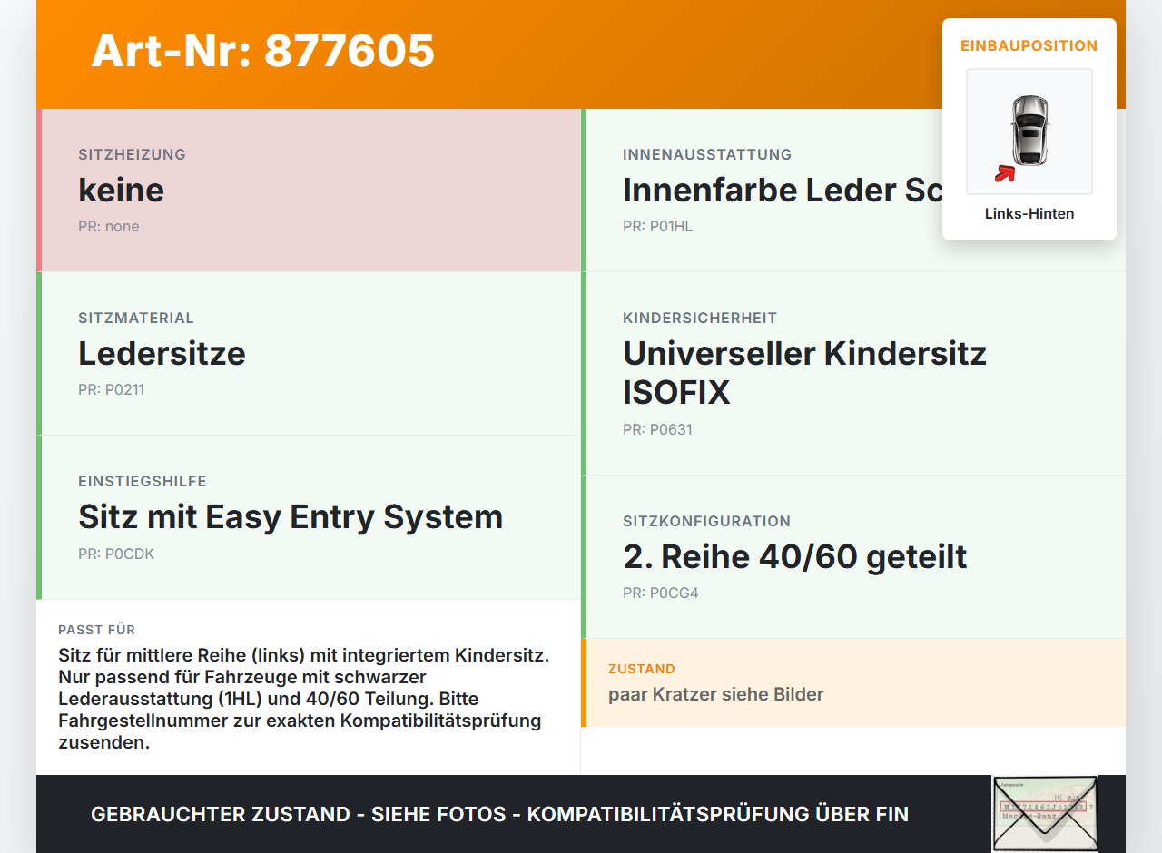 Fiat Freemont 11-16 Sitz Links Hinten mittlere Reihe integr. Kindersitz Fiat Freemont 11-16 30.05.2014 05023947... Vorschau 3