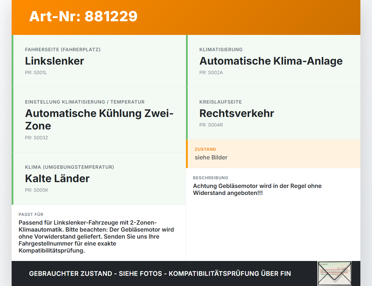 Citroen C5 RD TD 12-14 Gebläsemotor Lüftermotor Heizungsgebläse Citroen C5 RD TD 12-14 14.09.2012 D657710007110... Vorschau 3