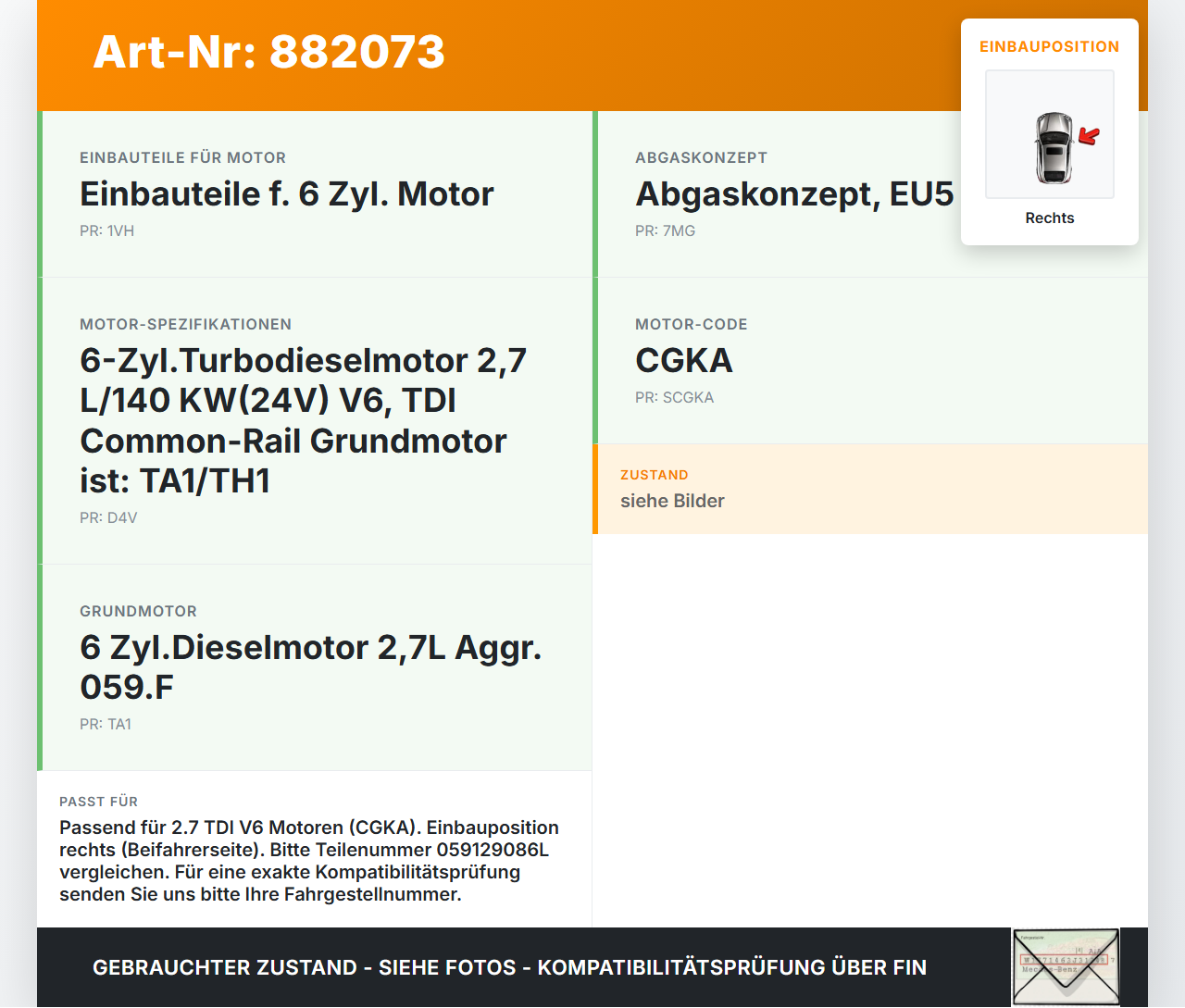Audi A5 8T 07-12 Stellmotor Stellelement Umschaltung Drallklappen Saugrohr Rechts Audi A5 8T 07-12 20.09.2008... Vorschau 3