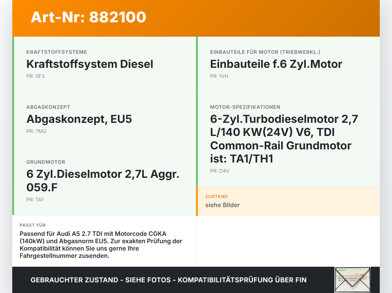 Audi A5 8T 07-12 TDI 2,7 140KW CGKA Turbolader Turbo Abgasturbolader mit Druckregler Audi A5 8T 07-12 20.09.2008... Vorschau 3