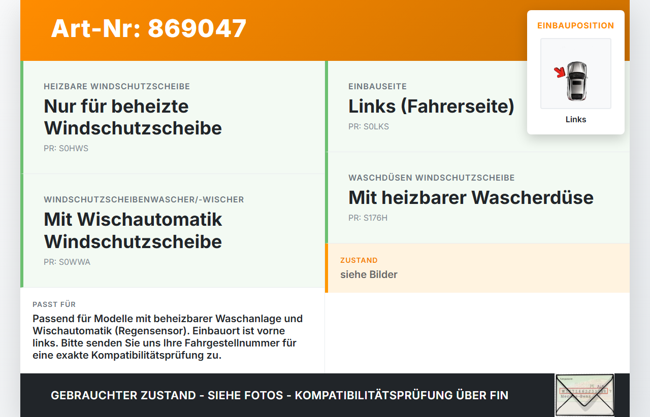 Ford Transit Connect 13-22 Waschdüse f. Windschutzscheibe WS Links beheizt Ford Transit Connect 13-22 20.07.2017... Vorschau 3