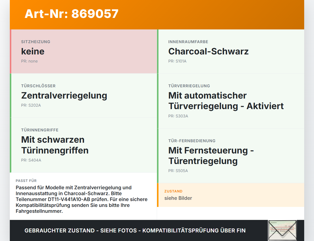 Ford Transit Connect 13-22 Schalter Innentaster Türöffner Ford Transit Connect 13-22 20.07.2017 DT11-V441A10-AB... Vorschau 3