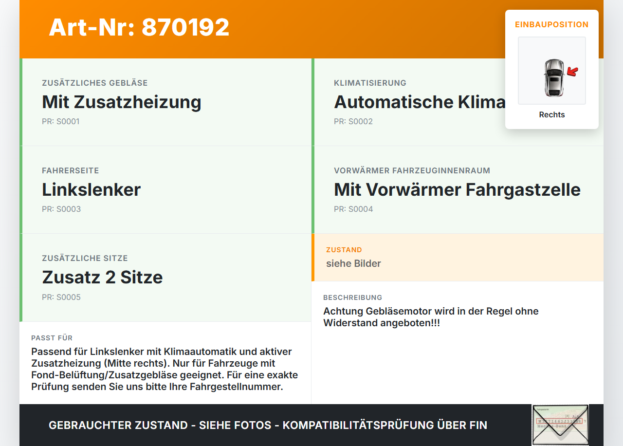 Citroen C4 Picasso II 13-16 Gebläsemotor Lüftermotor Heizungsgebläse Rechts Mitte Citroen C4 Picasso II 13-16... Vorschau 3