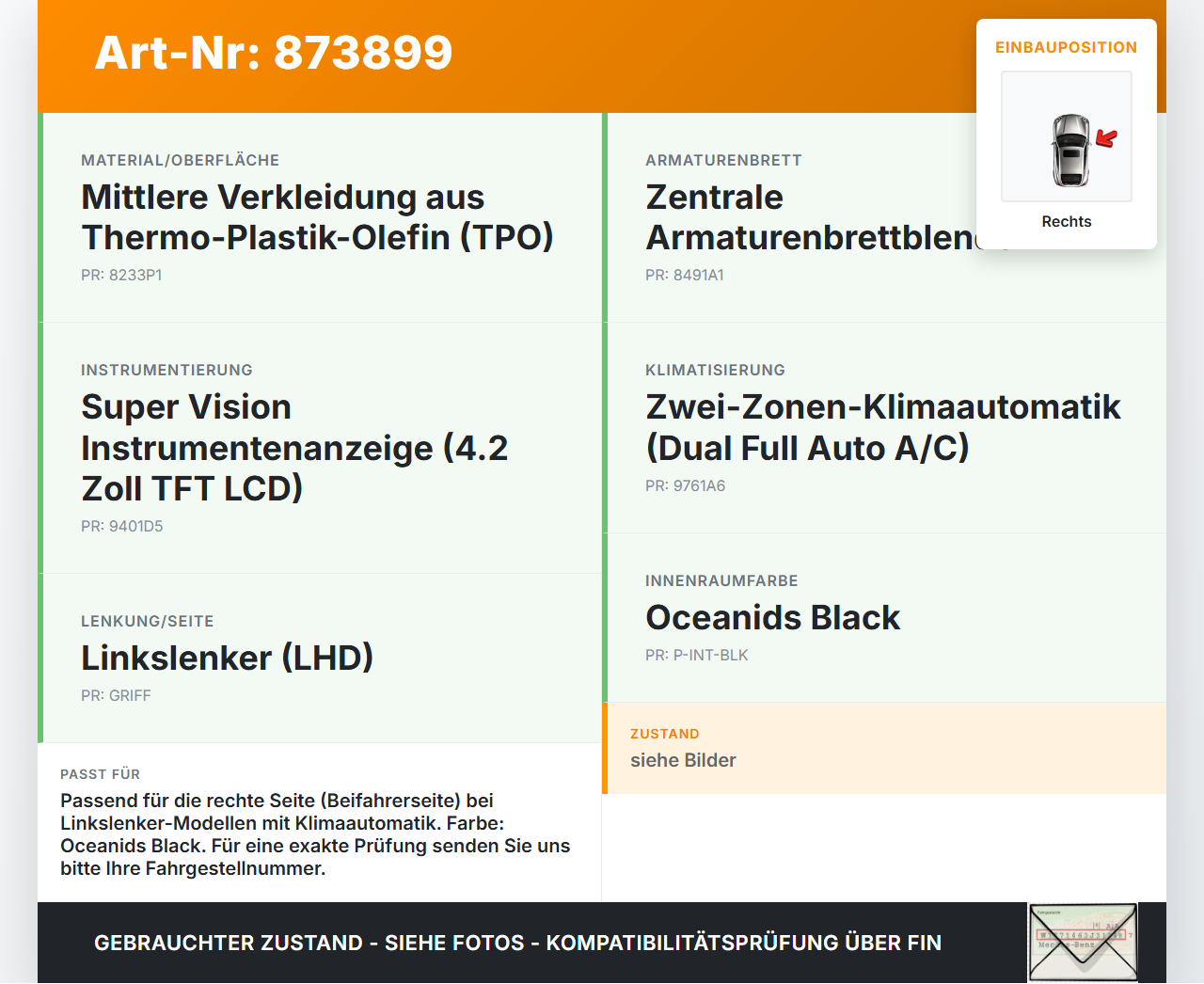 Hyundai Tucson TL 15-21 Luftdusche Luftdüse Rechts Hyundai Tucson TL 15-21 15.09.2016 gebraucht Vorschau 3