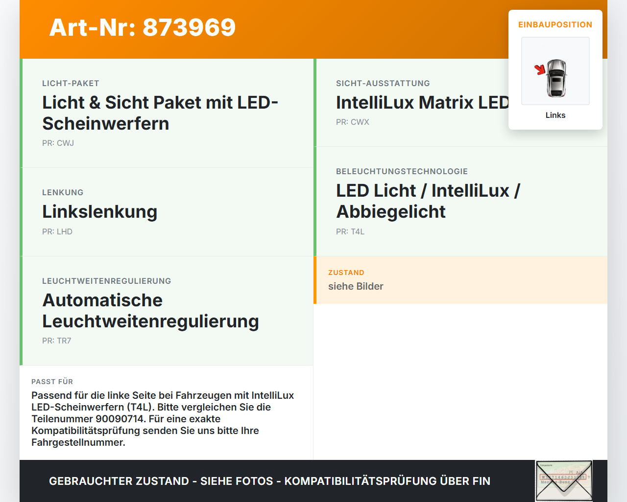 Opel Crossland X P17 17-20 LED Vorschaltgerät Steuergerät Links Opel Crossland X P17 17-20 21.02.2018 39052166... Vorschau 3