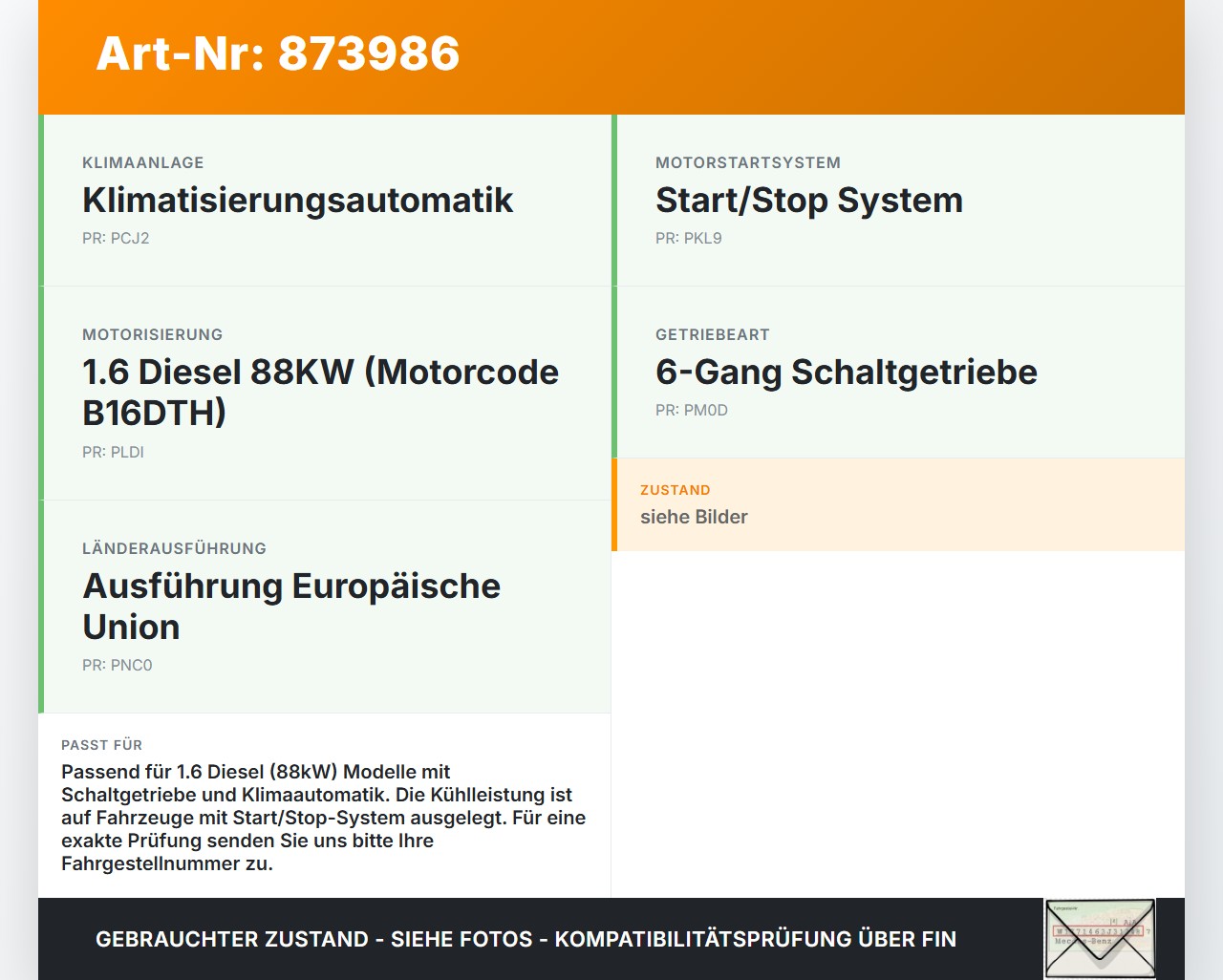 Opel Crossland X P17 17-20 TD 1,6 88KW Wasserkühler Kühler Opel Crossland X P17 17-20 21.02.2018 3637005 873461000... Vorschau 3
