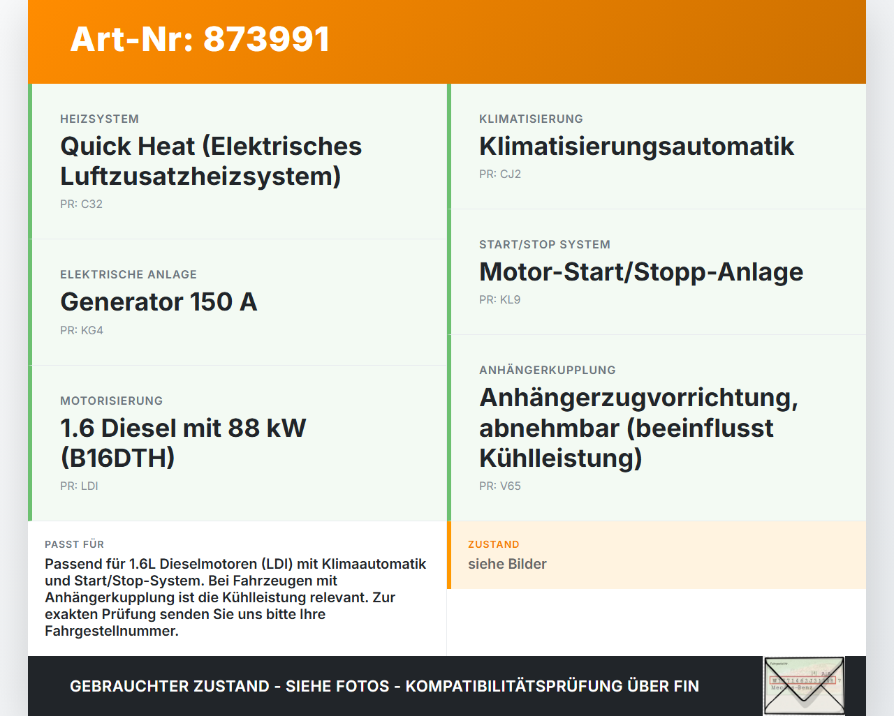 Opel Crossland X P17 17-20 TD 1,6 88KW Lüfter Ventilator f. Kühler Opel Crossland X P17 17-20 21.02.2018 3639678... Vorschau 3