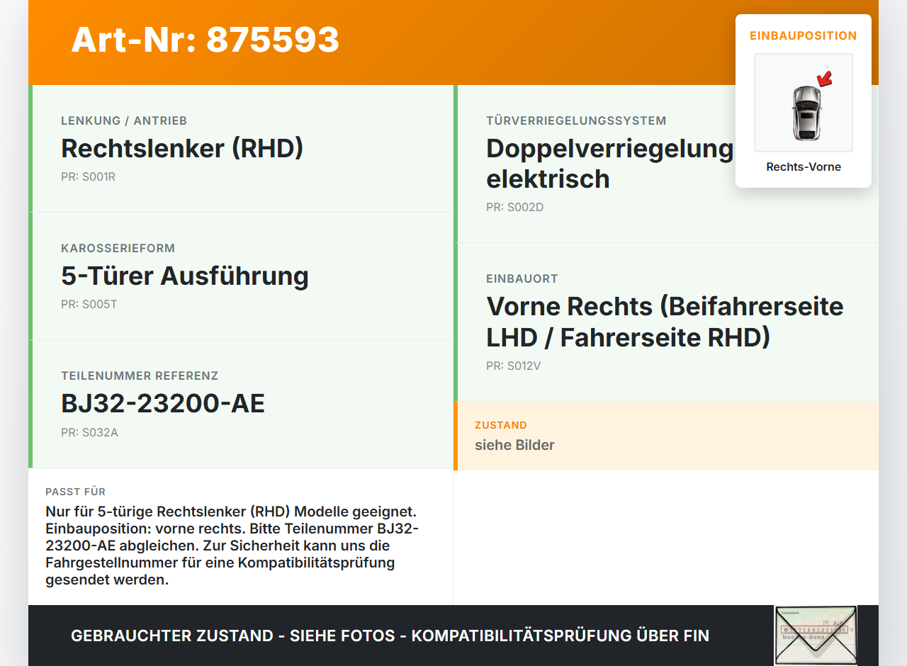 Range Rover Evoque L538 11-15 Kombi Fensterheber o. FH-Motor Rechts Vorne Range Rover Evoque L538 11-15 11.12.2012... Vorschau 3